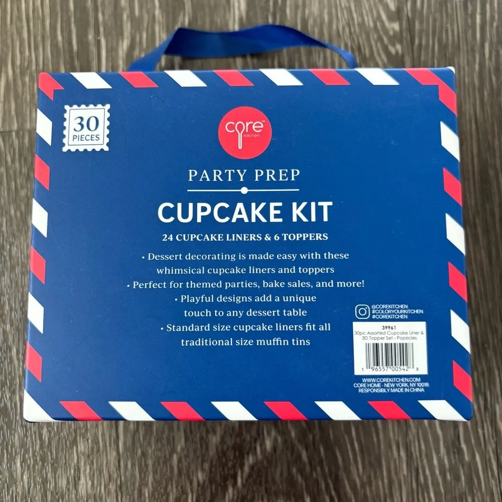 Core Party Prep Rocket Pop Cupcake Kit Liners & Toppers